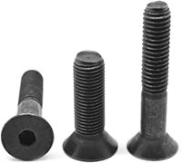 M4-0.70X20 MM,(FT) FLAT SOCKET CAPS 12.9 COARSE ALLOY DIN 7991 THERMAL BLACK OXIDE